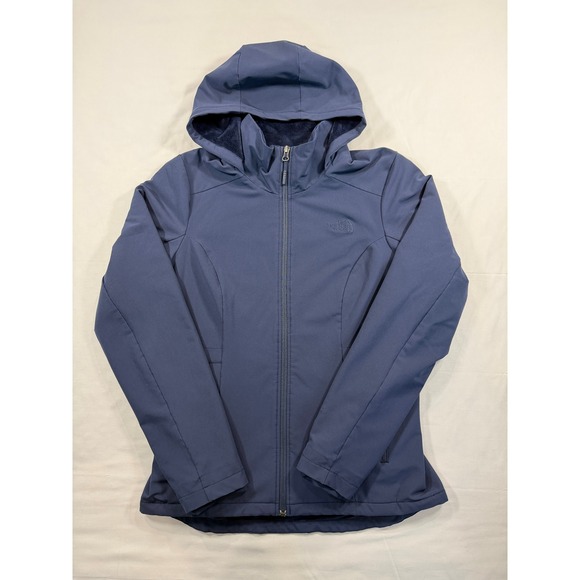 The North Face Jackets & Blazers - The North Face Womens Shelbe Raschel Hooded Softshell Jacket Navy Blue Medium